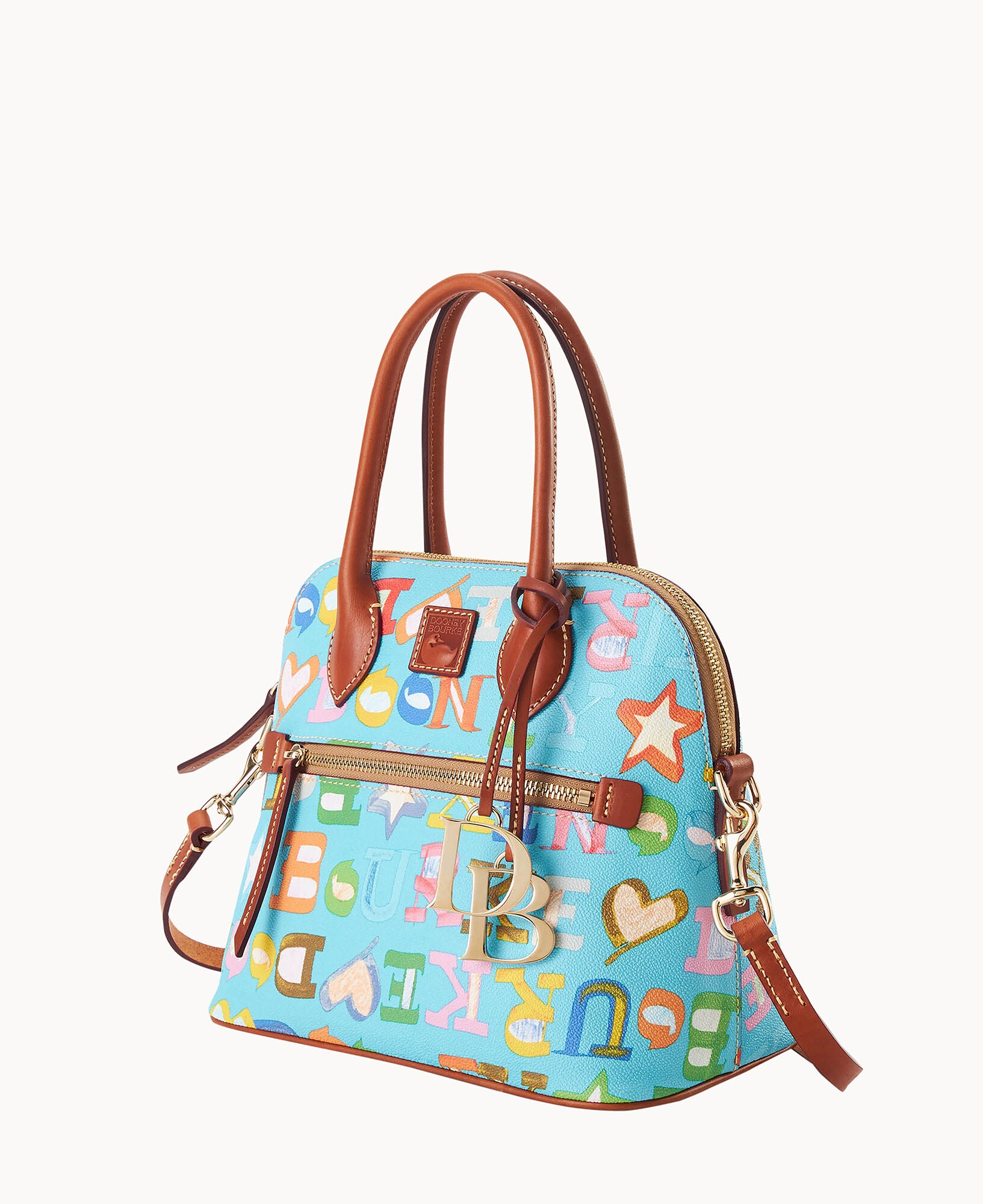 Doodle II Coated Cotton Domed Satchel – ILoveDooney