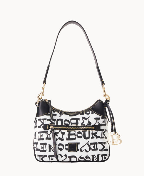 Doodle II Coated Cotton Small Hobo – ILoveDooney