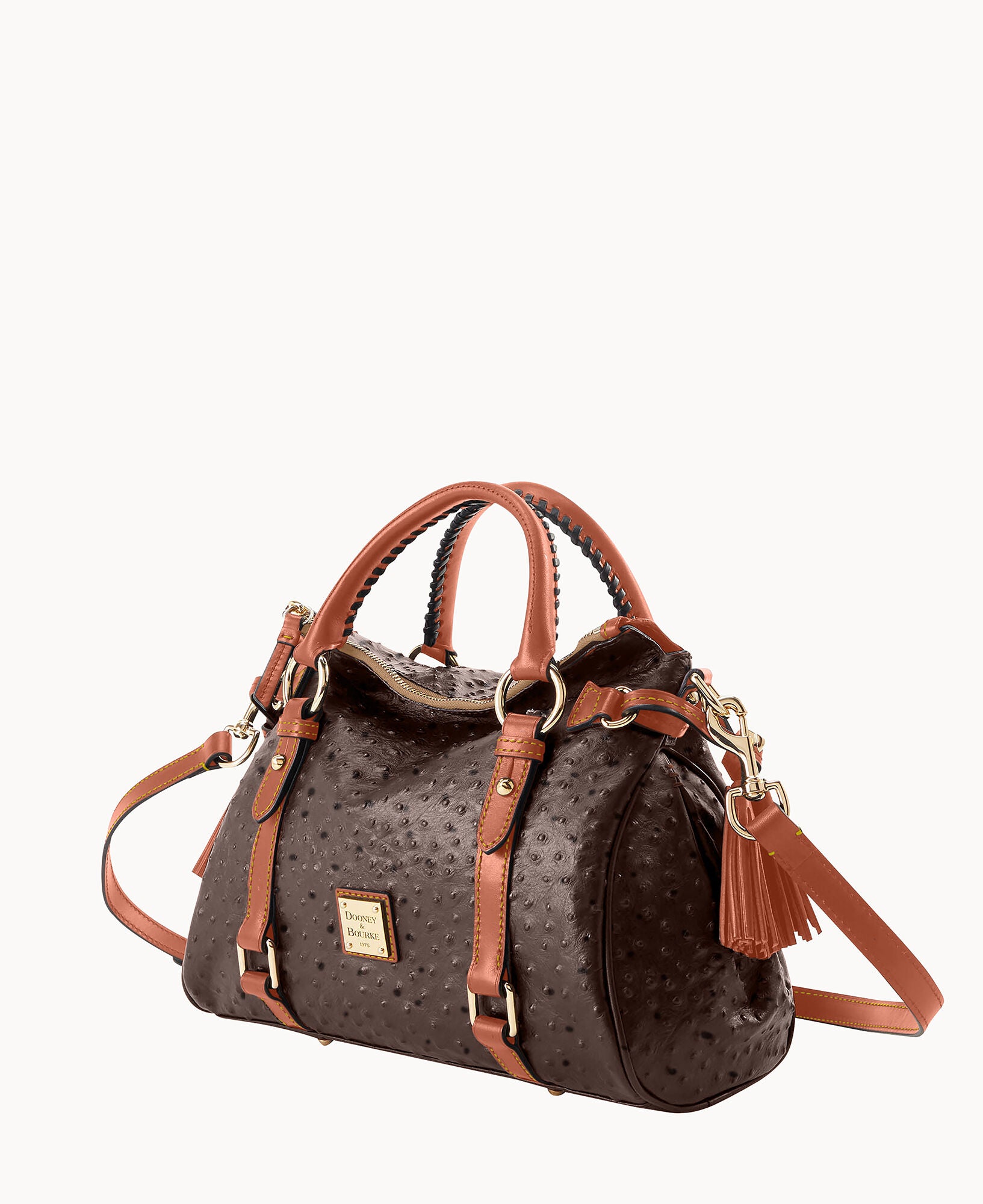 い*う様 Alexander バレンチノ ブラウン　オーストリッチ　ハンドバッグ Ostrich Satchel – ILoveDooney