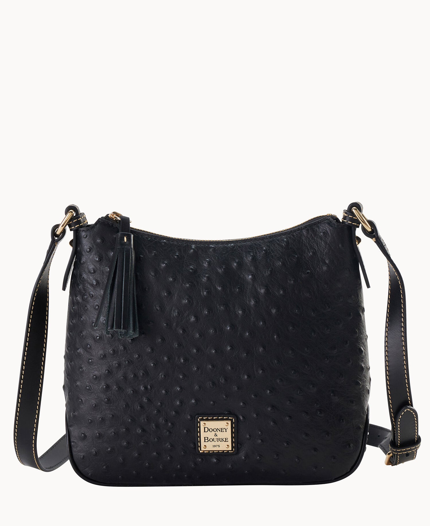 Ostrich Crossbody Hobo