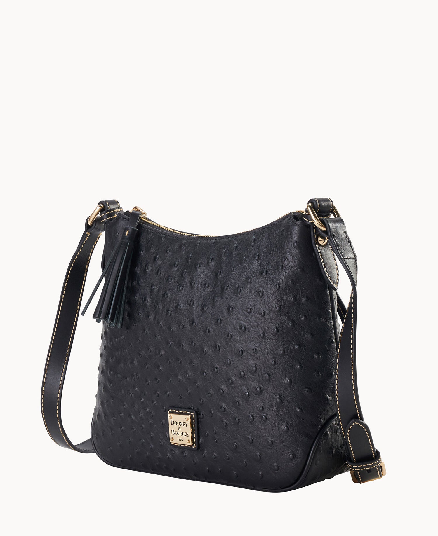 Ostrich Crossbody Hobo