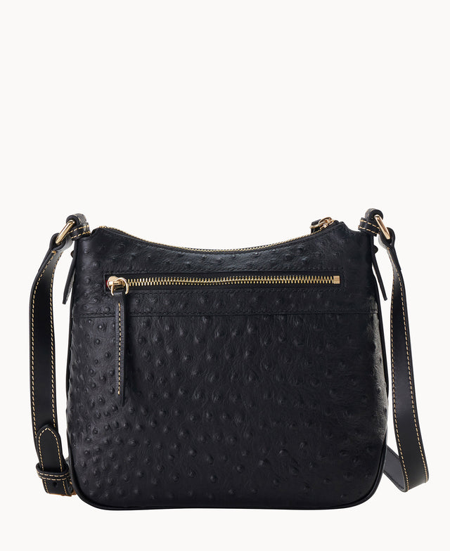 Ostrich Crossbody Hobo