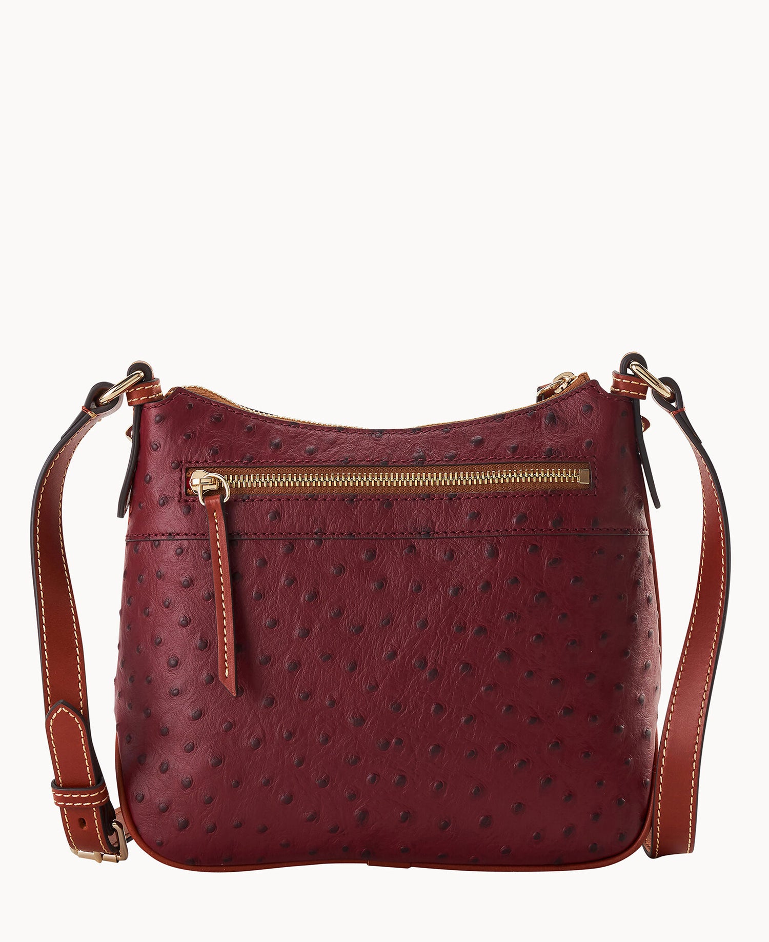 Ostrich Crossbody Hobo