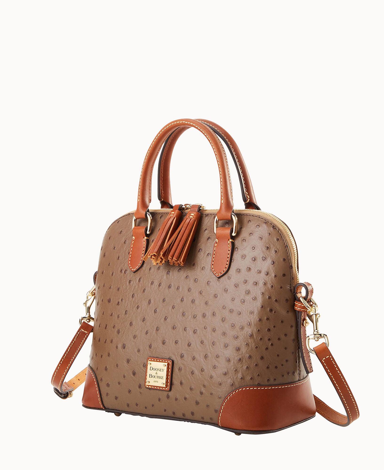 Ostrich Domed Satchel – ILoveDooney
