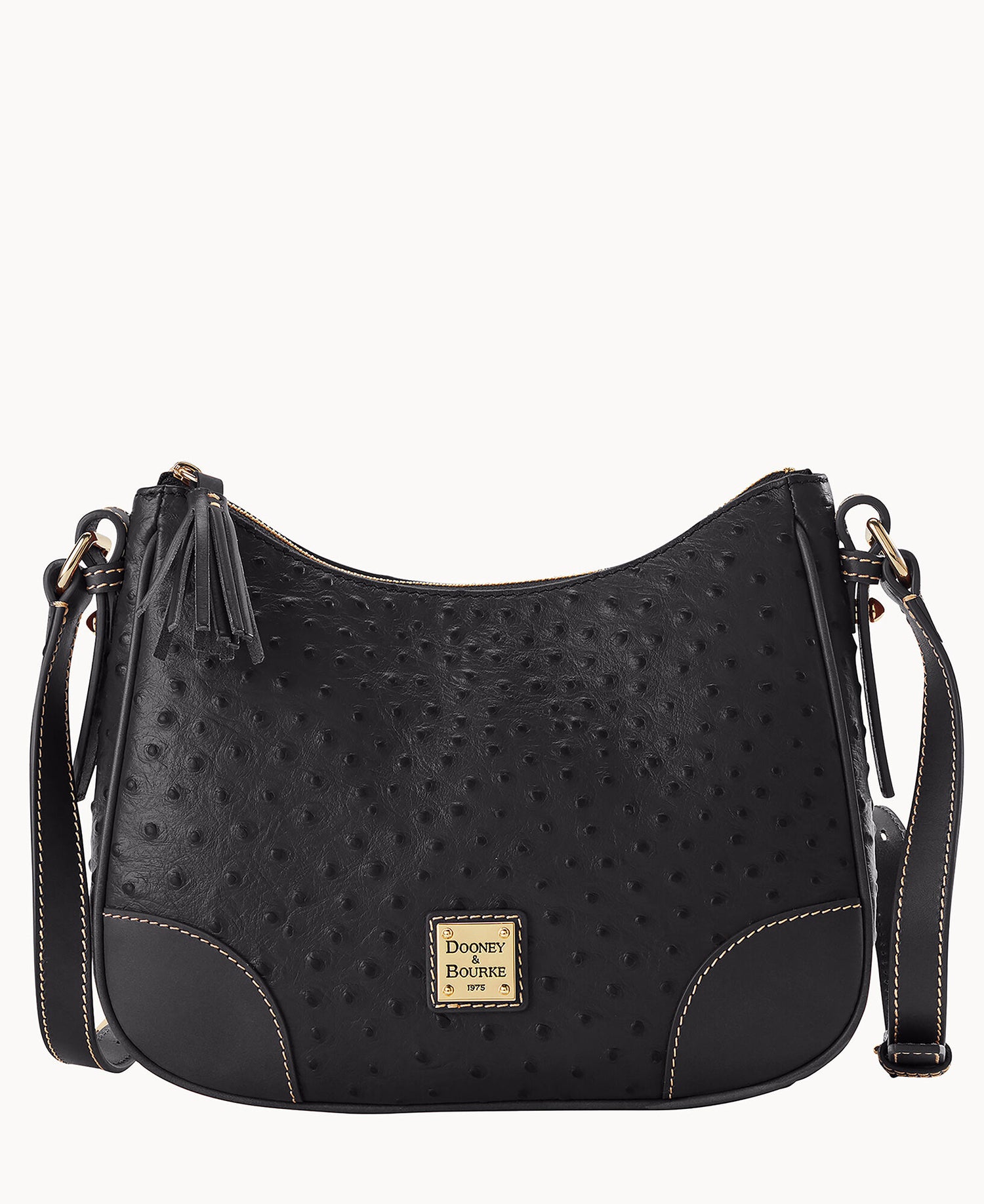 Ostrich Crossbody Hobo