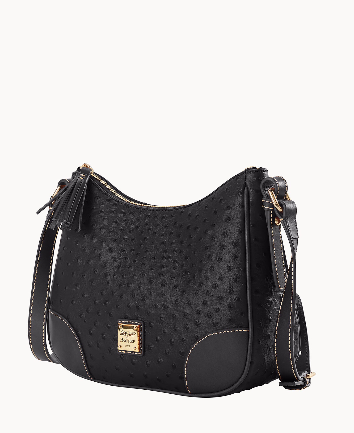 Ostrich Crossbody Hobo