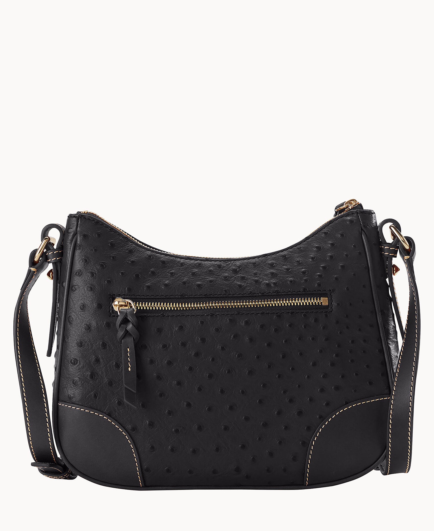 Ostrich Crossbody Hobo