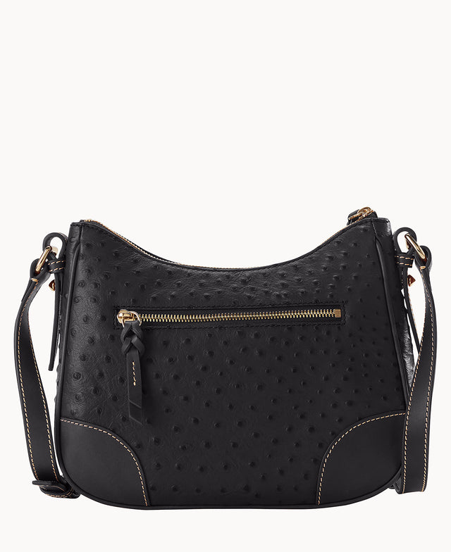 Ostrich Crossbody Hobo