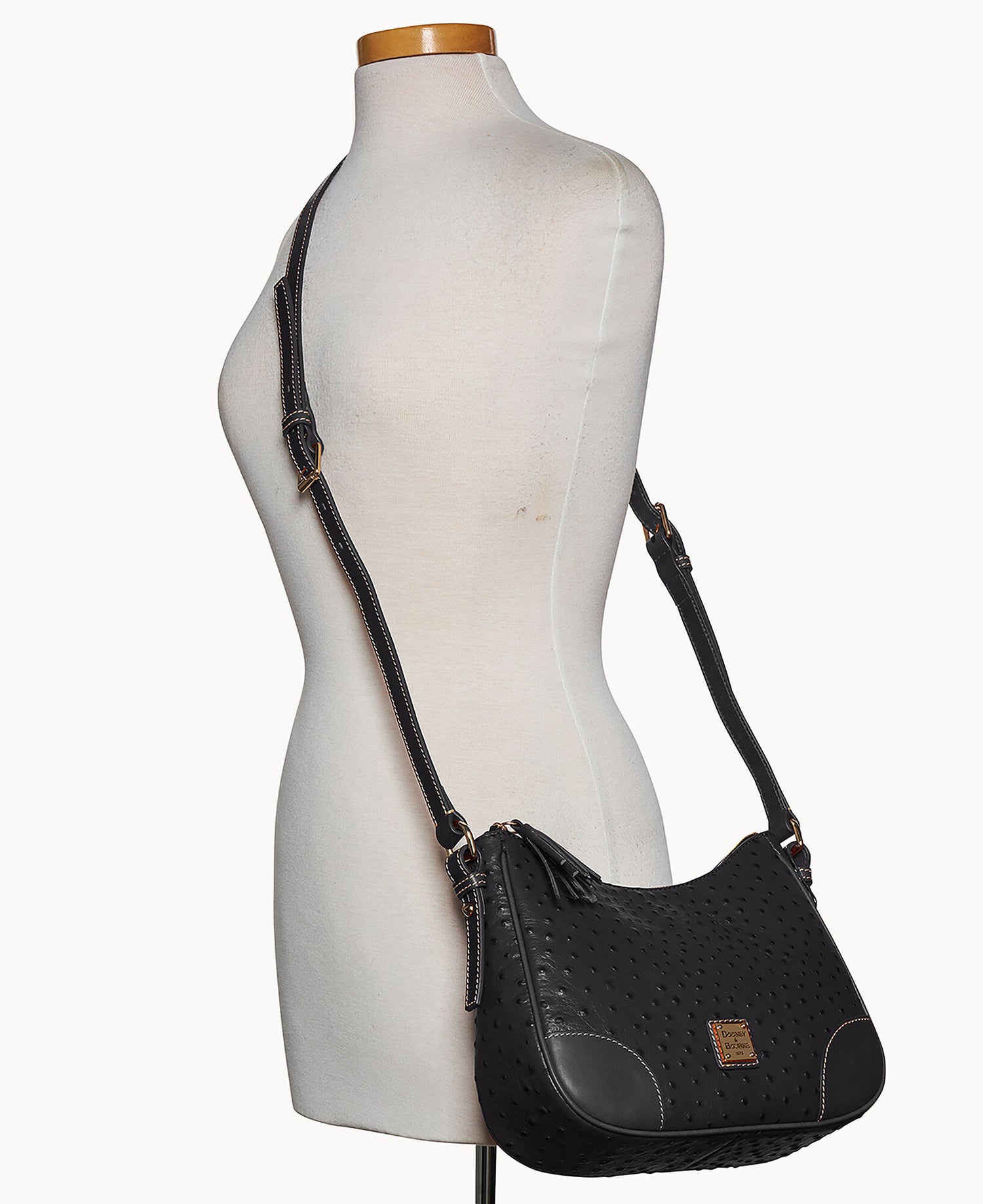 Ostrich Crossbody Hobo