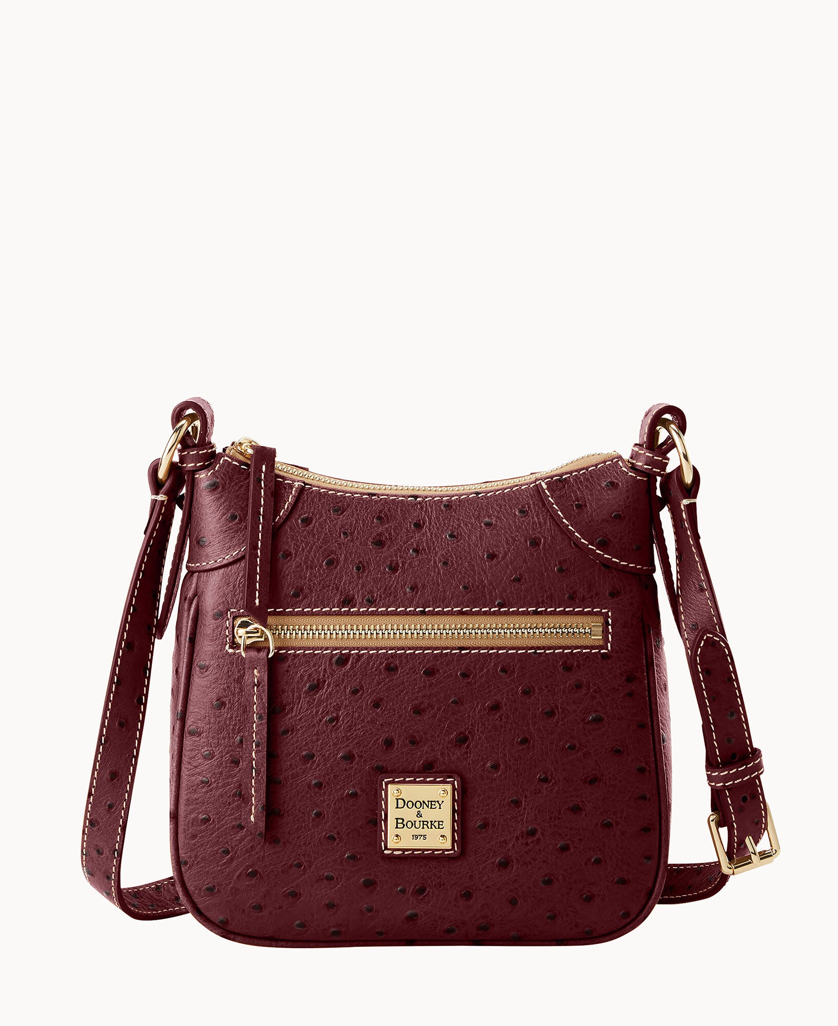 Ostrich Front Zip Crossbody – ILoveDooney