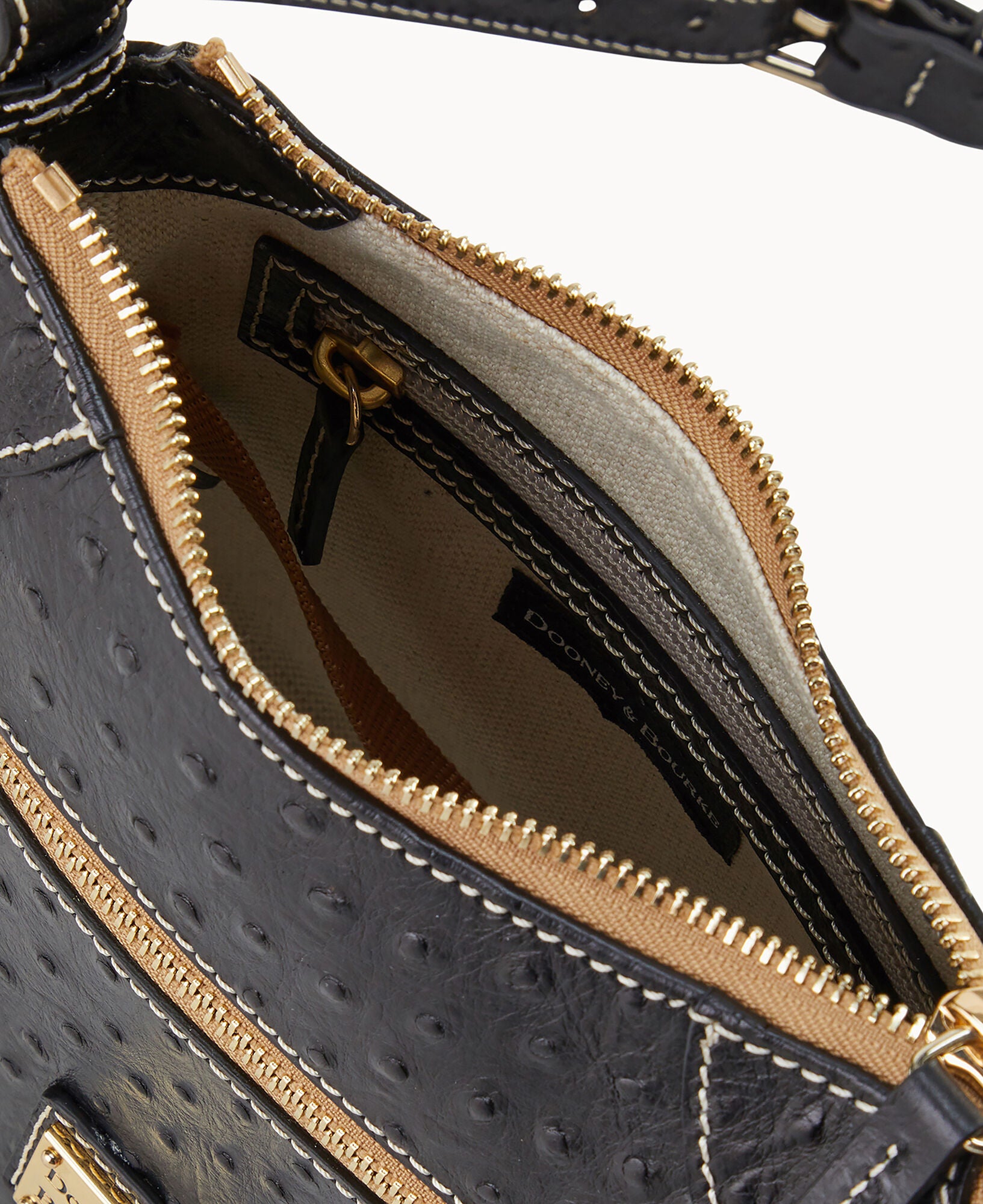 Ostrich Front Zip Crossbody – ILoveDooney