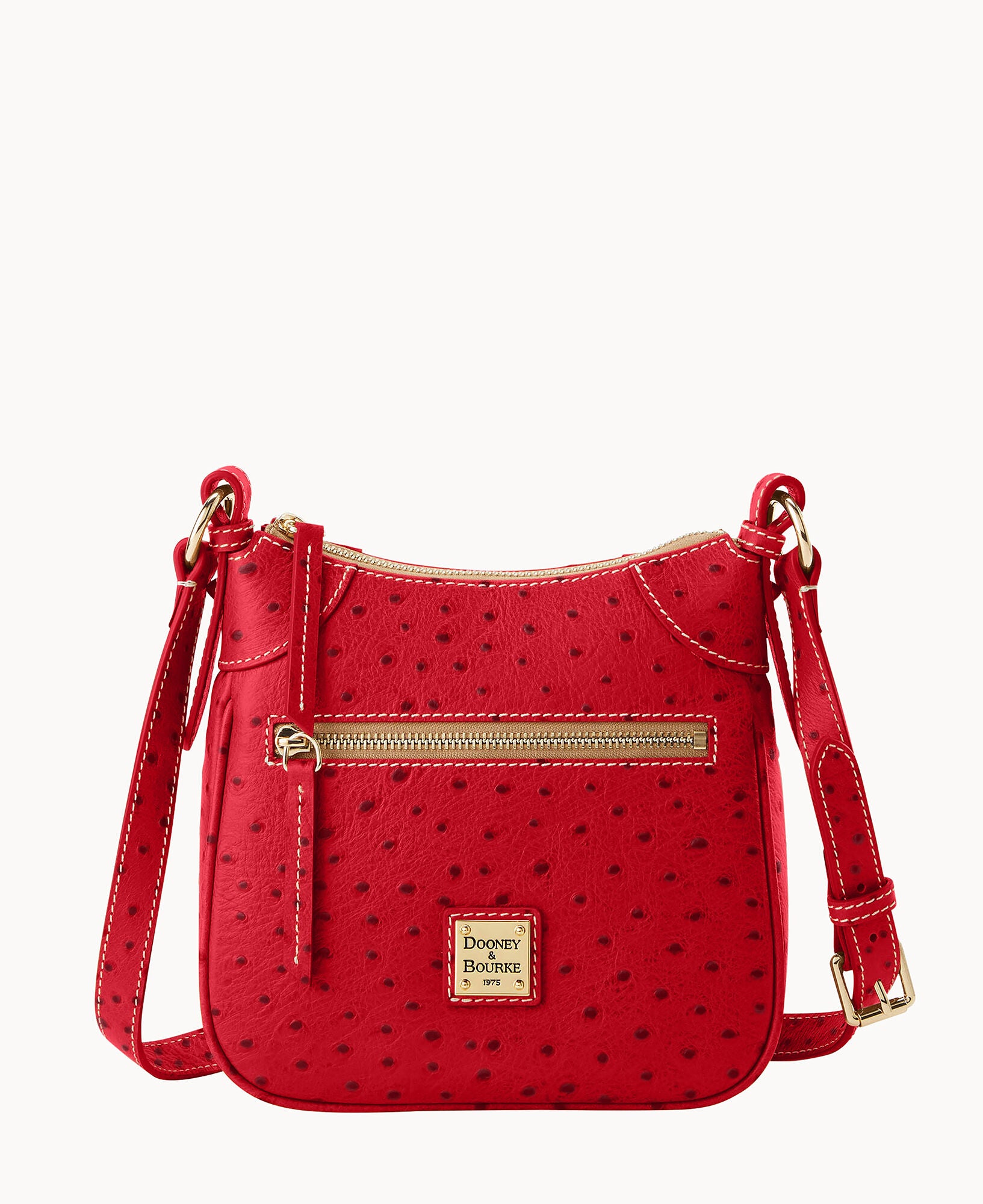Ostrich Front Zip Crossbody – ILoveDooney