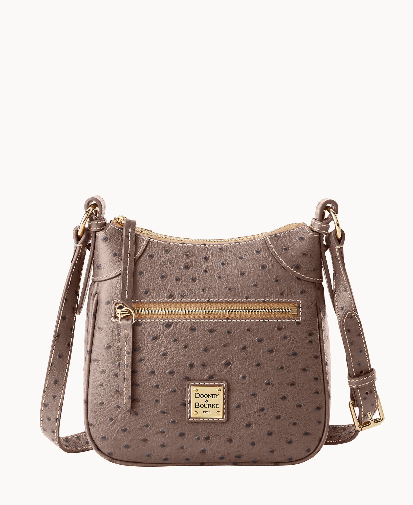 Ostrich Front Zip Crossbody – ILoveDooney