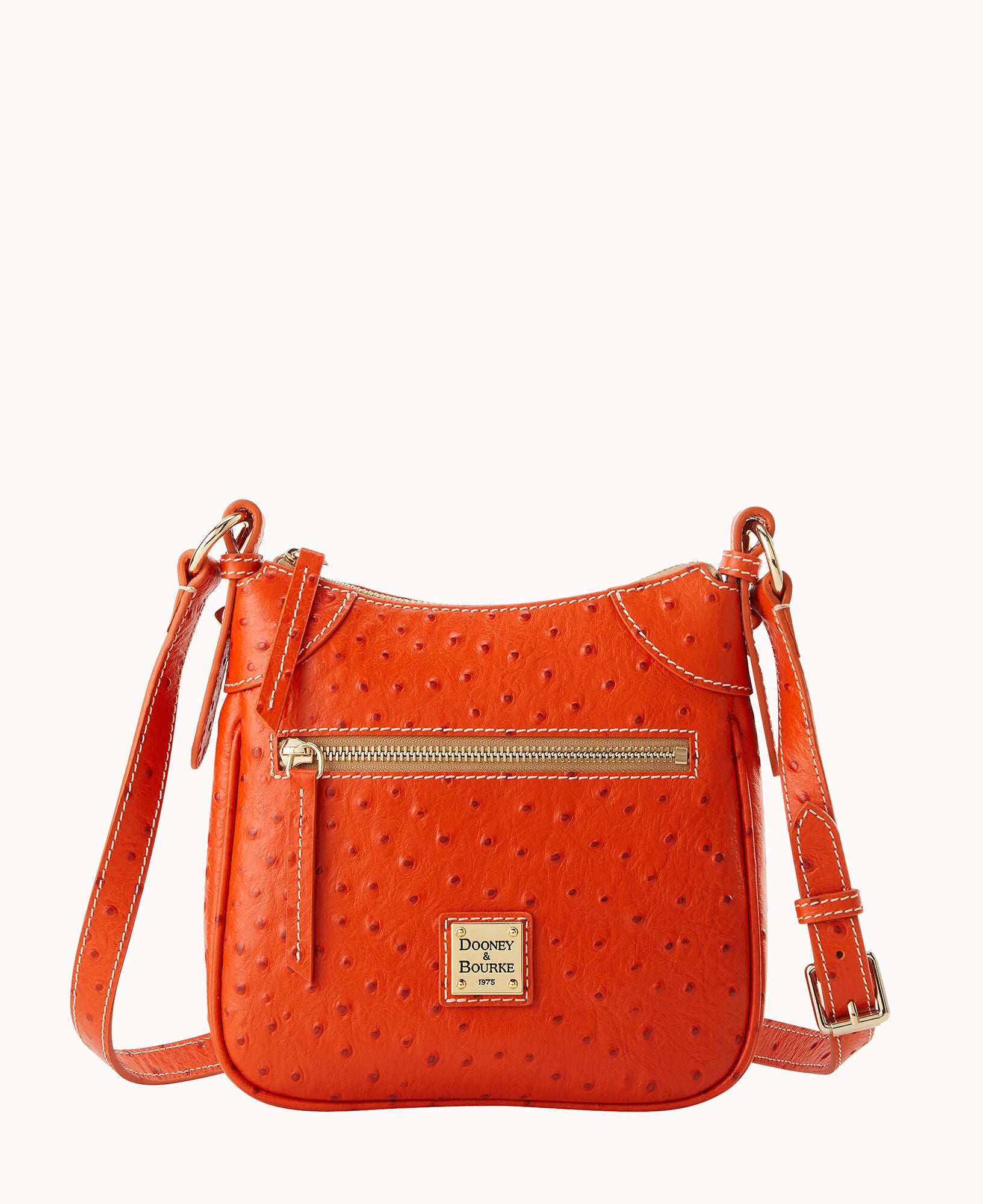 Ostrich Front Zip Crossbody – ILoveDooney