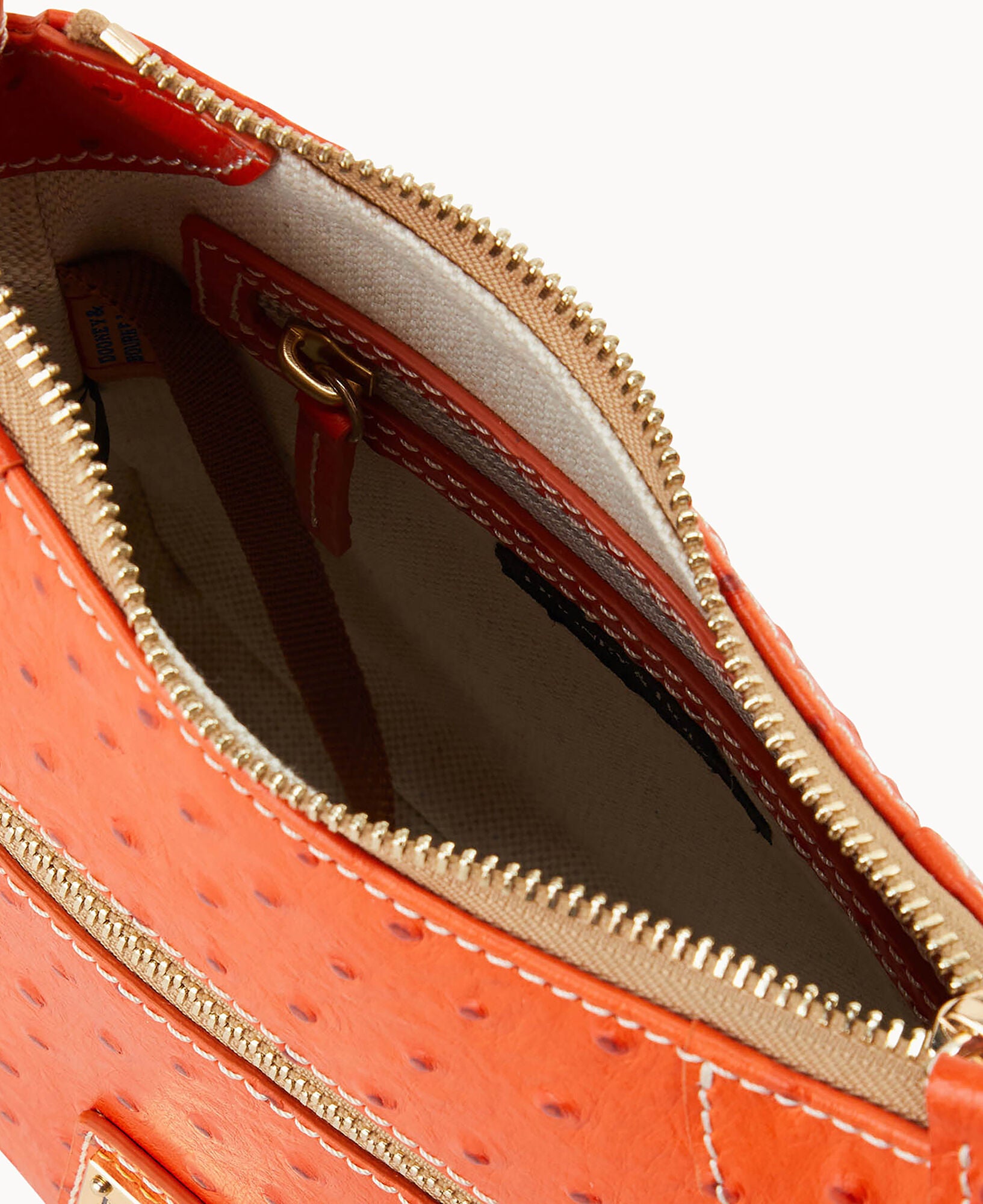 Ostrich Front Zip Crossbody – ILoveDooney