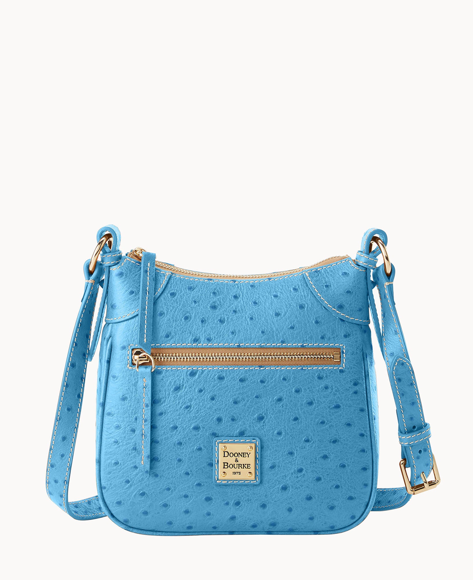 Ostrich Front Zip Crossbody – ILoveDooney