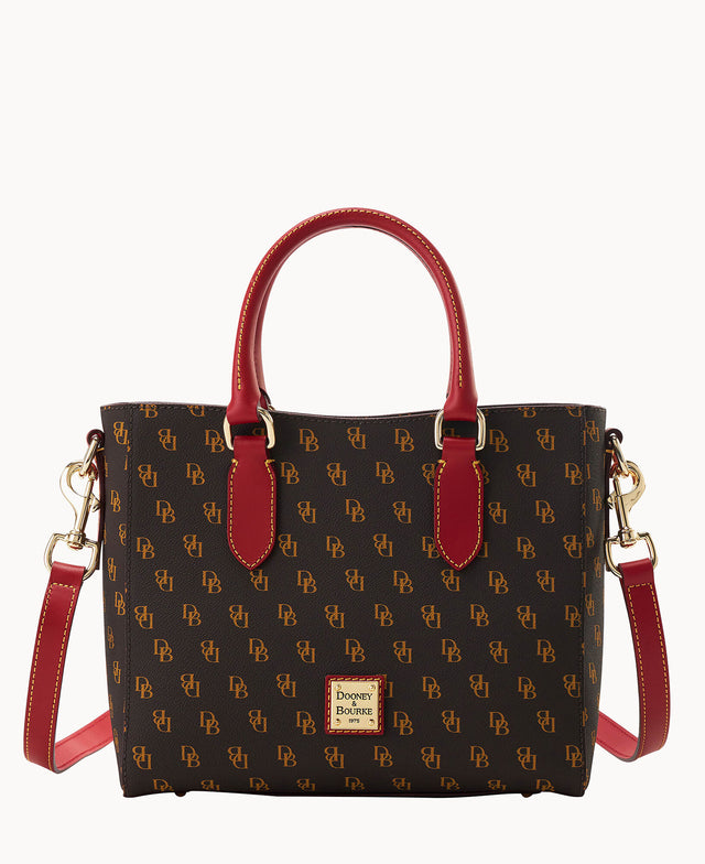Dooney & Bourke Gretta Signature Hobo in White Dooney & Bourke Gretta Signature Hobo in White