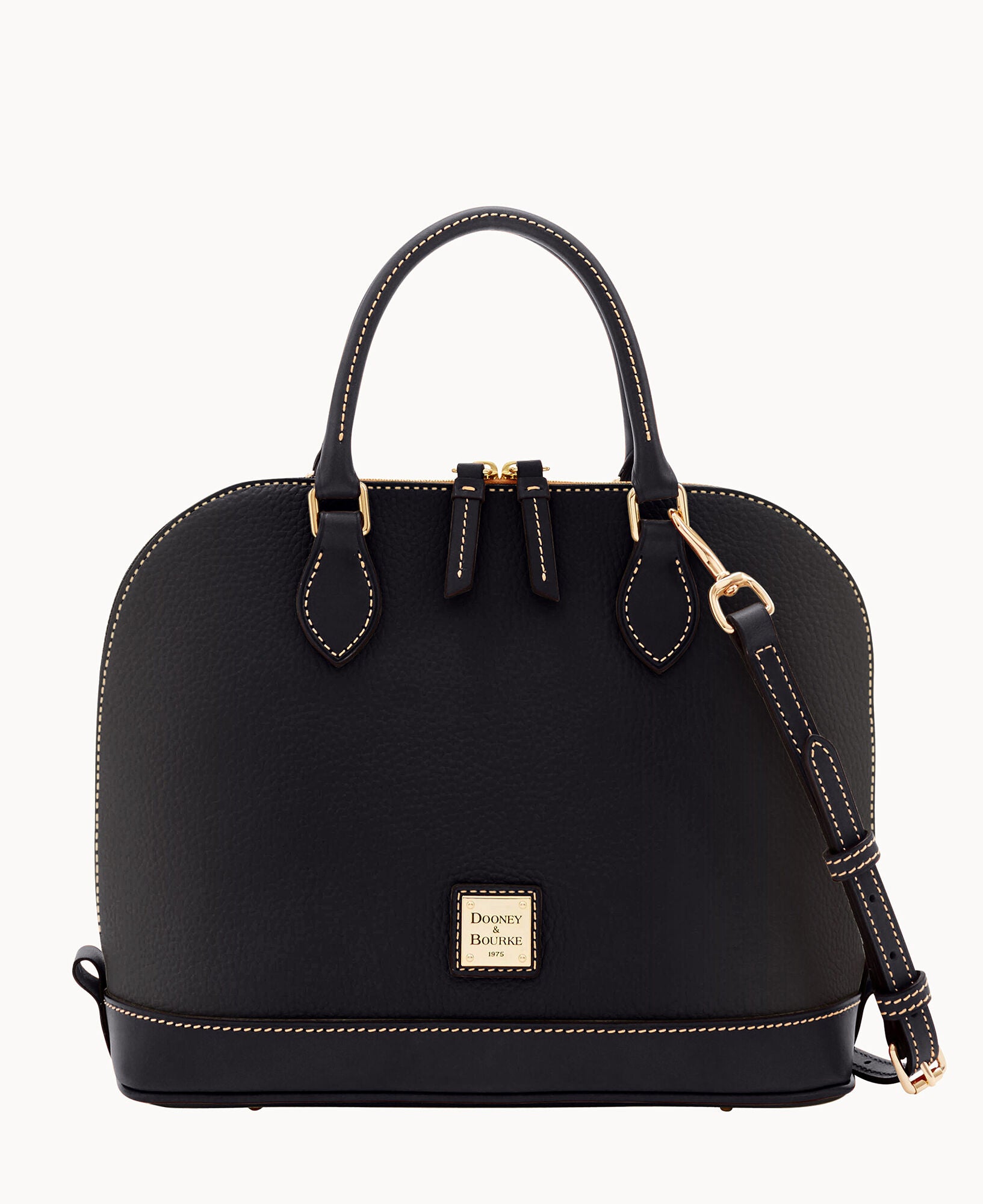 Pebble Grain Zip Zip Satchel – ILoveDooney