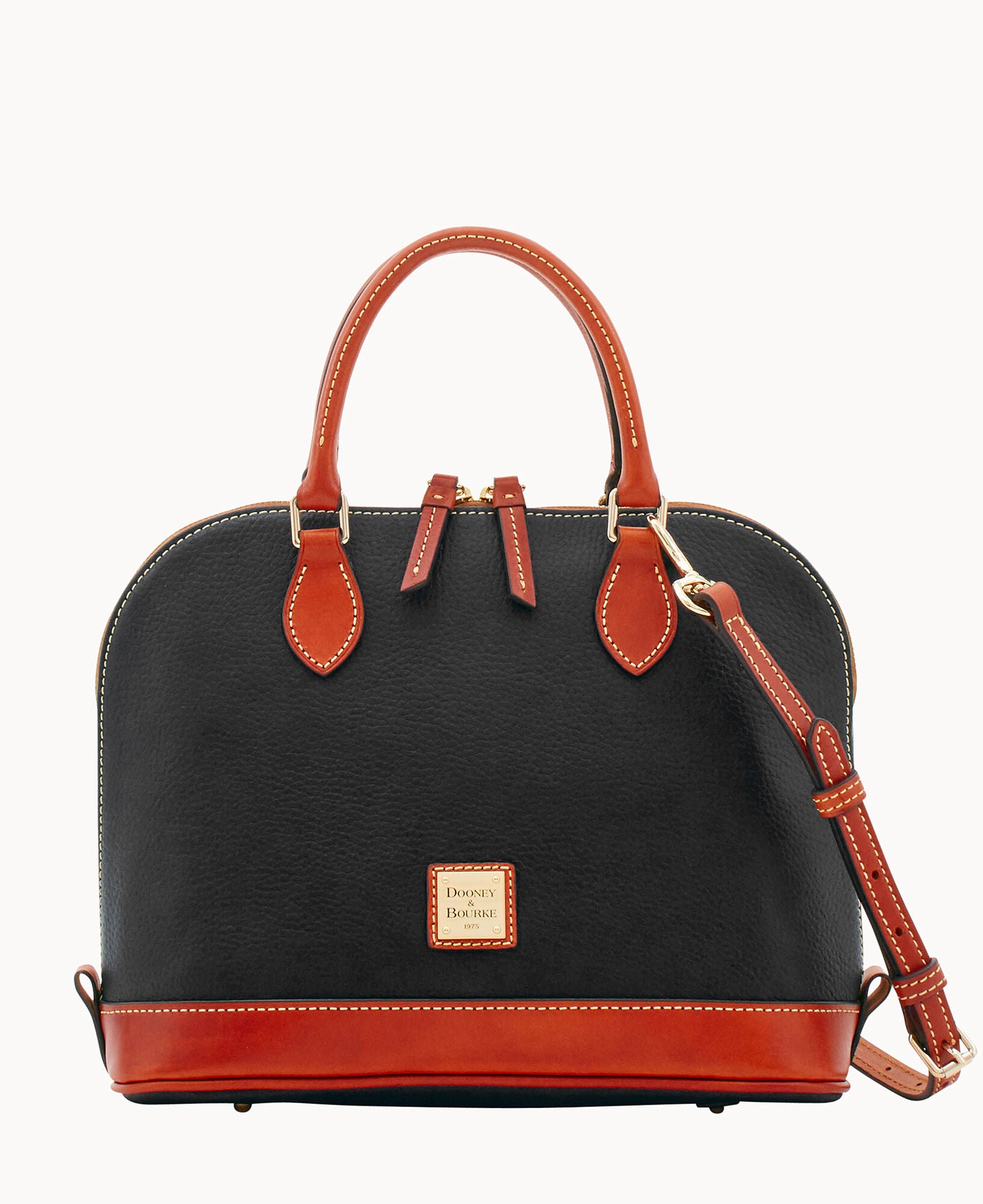 Pebble Grain Zip Zip Satchel – ILoveDooney