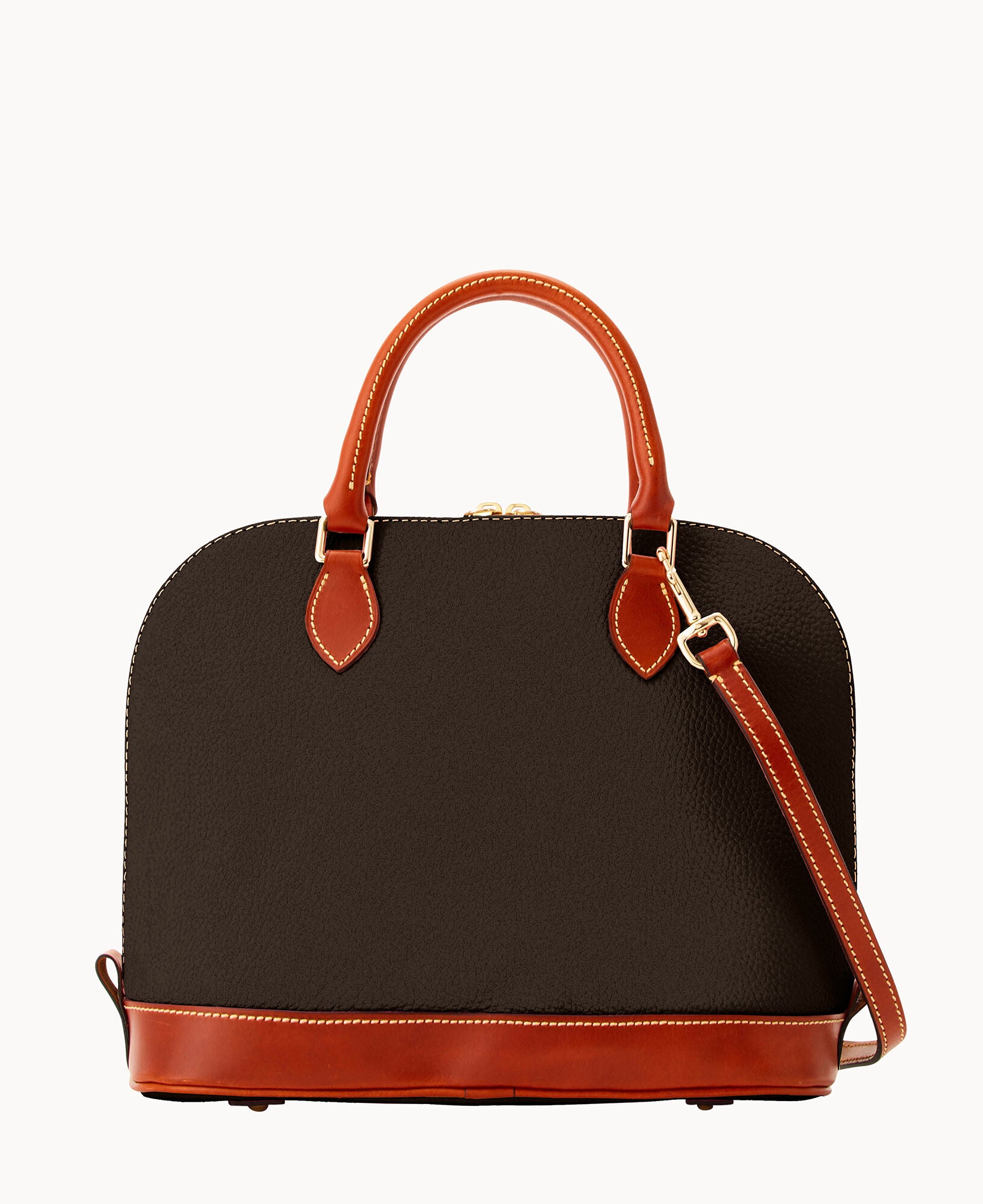 Pebble Grain Zip Zip Satchel – ILoveDooney
