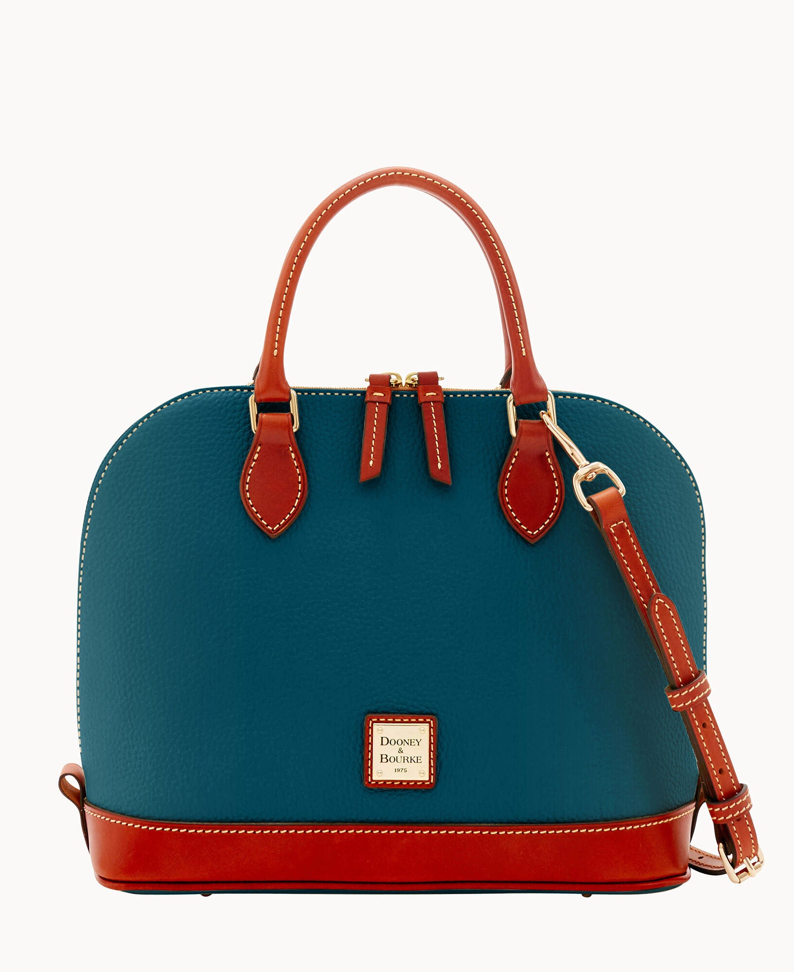 Pebble Grain Zip Zip Satchel – ILoveDooney