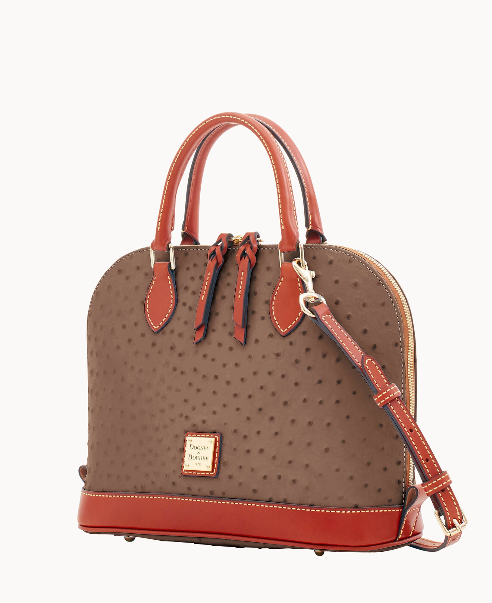Ostrich Zip Zip Satchel – ILoveDooney