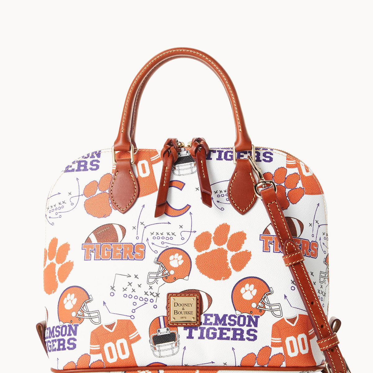 Collegiate Clemson University Zip Zip Satchel – ILoveDooney