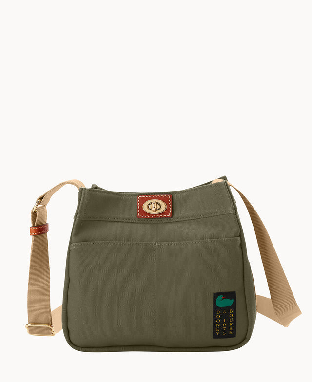 Dooney & Bourke Women's Canvas Fabric Crossbody 24 in Terracotta
