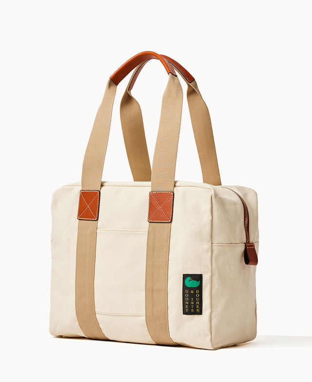 cheap cotton canvas tote bag zip travel manufacturers Dooney & Bourke Women's Canvas Travel 40 in Natural, Fabric