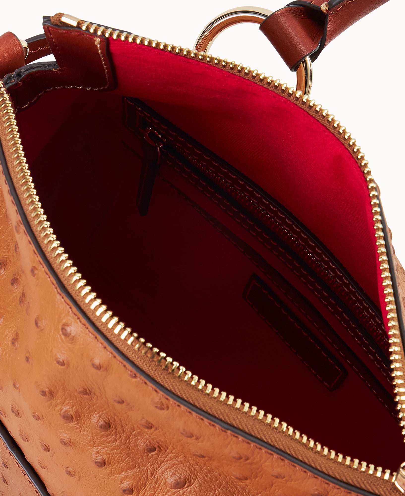 Ostrich Satchel With Pocket – ILoveDooney