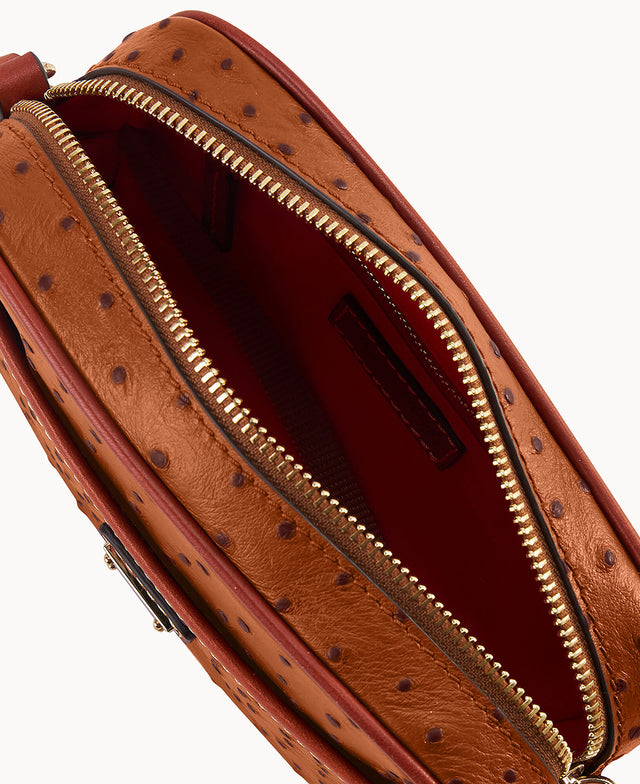 Ostrich Camera Crossbody