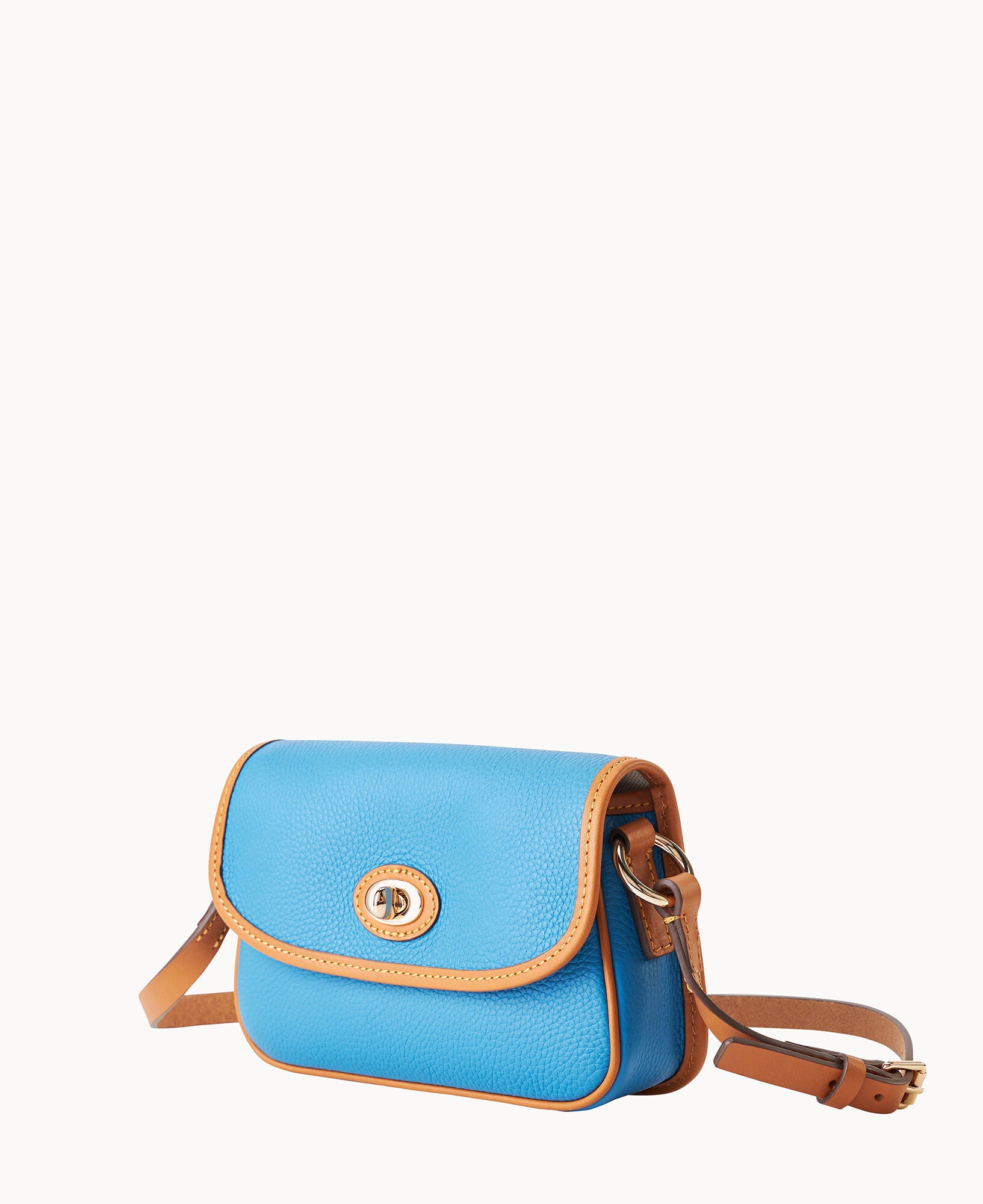 Pebble Grain Turnlock Crossbody 22 – ILoveDooney