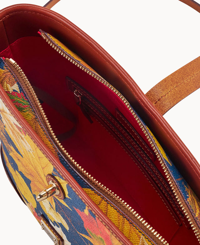 Maple Leaf Crossbody Bucket