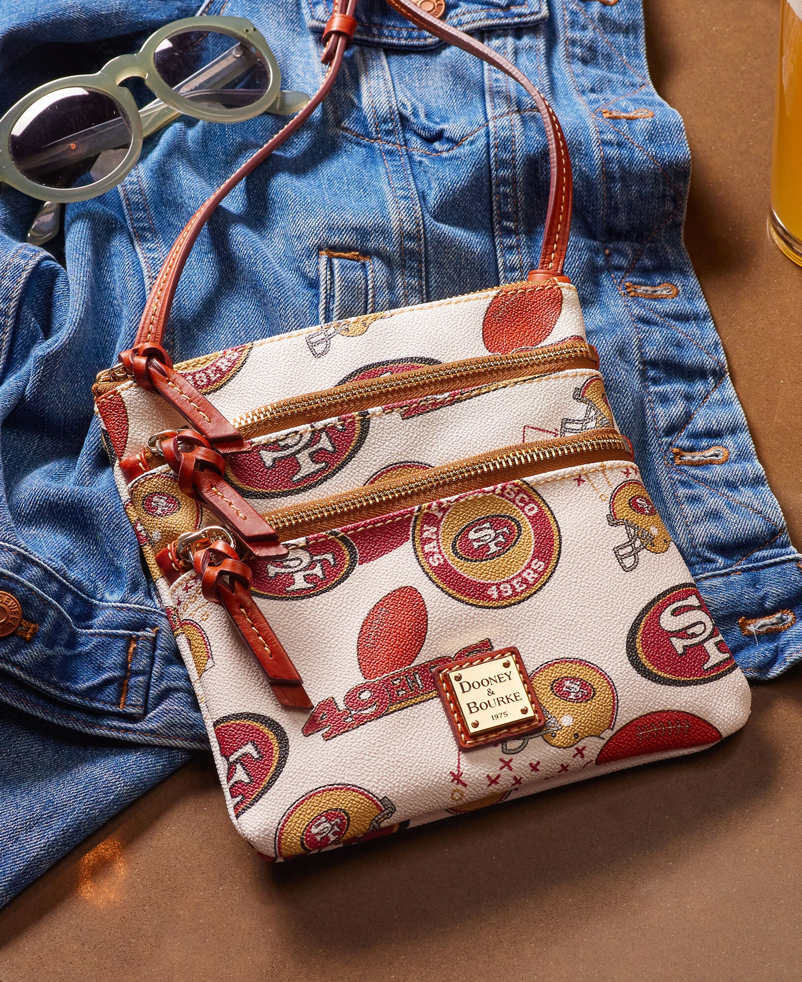 NFL 49ers Triple Zip Crossbody – ILoveDooney