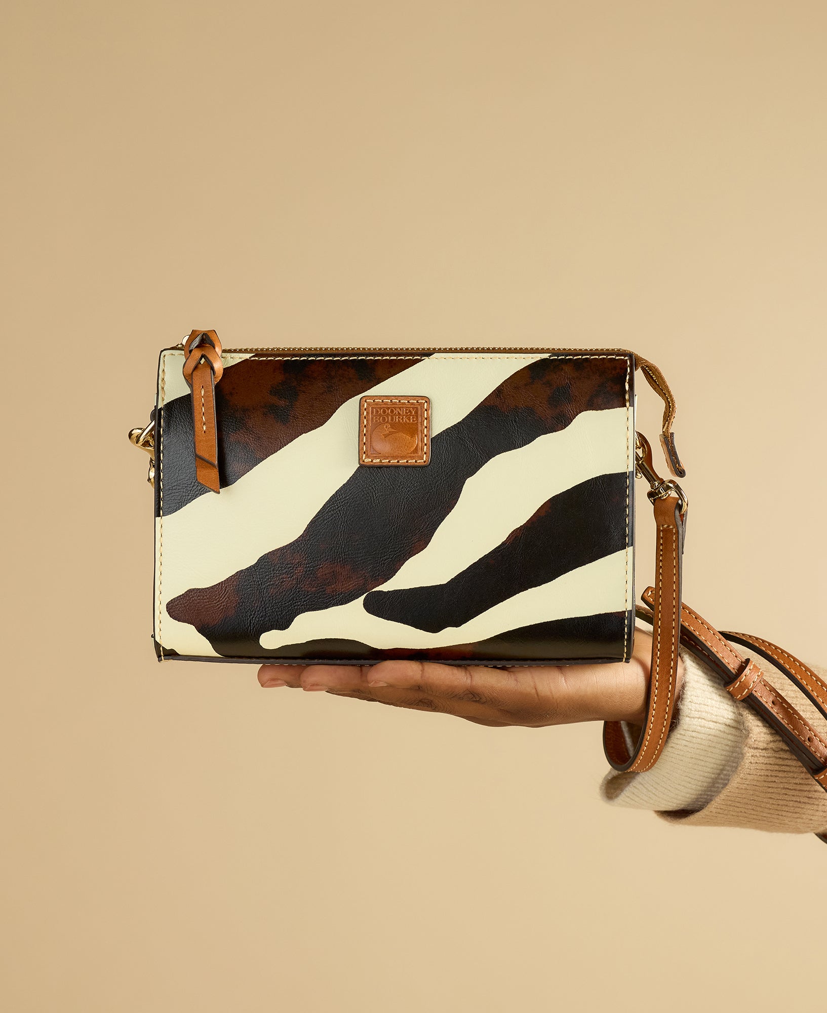 Zebra Leather Janine Crossbody – ILoveDooney
