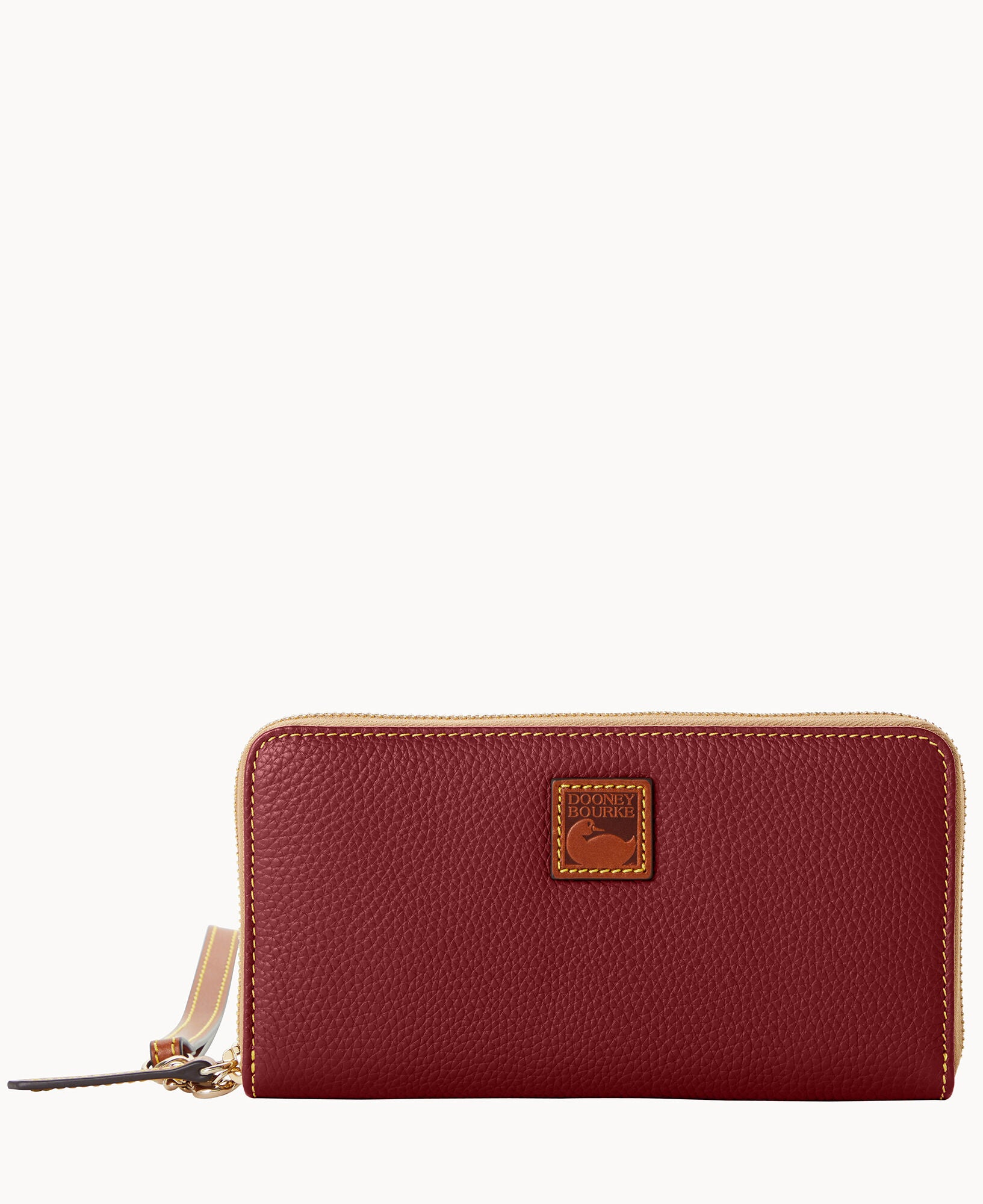 Pebble Grain Large Zip Around Wristlet – ILoveDooney