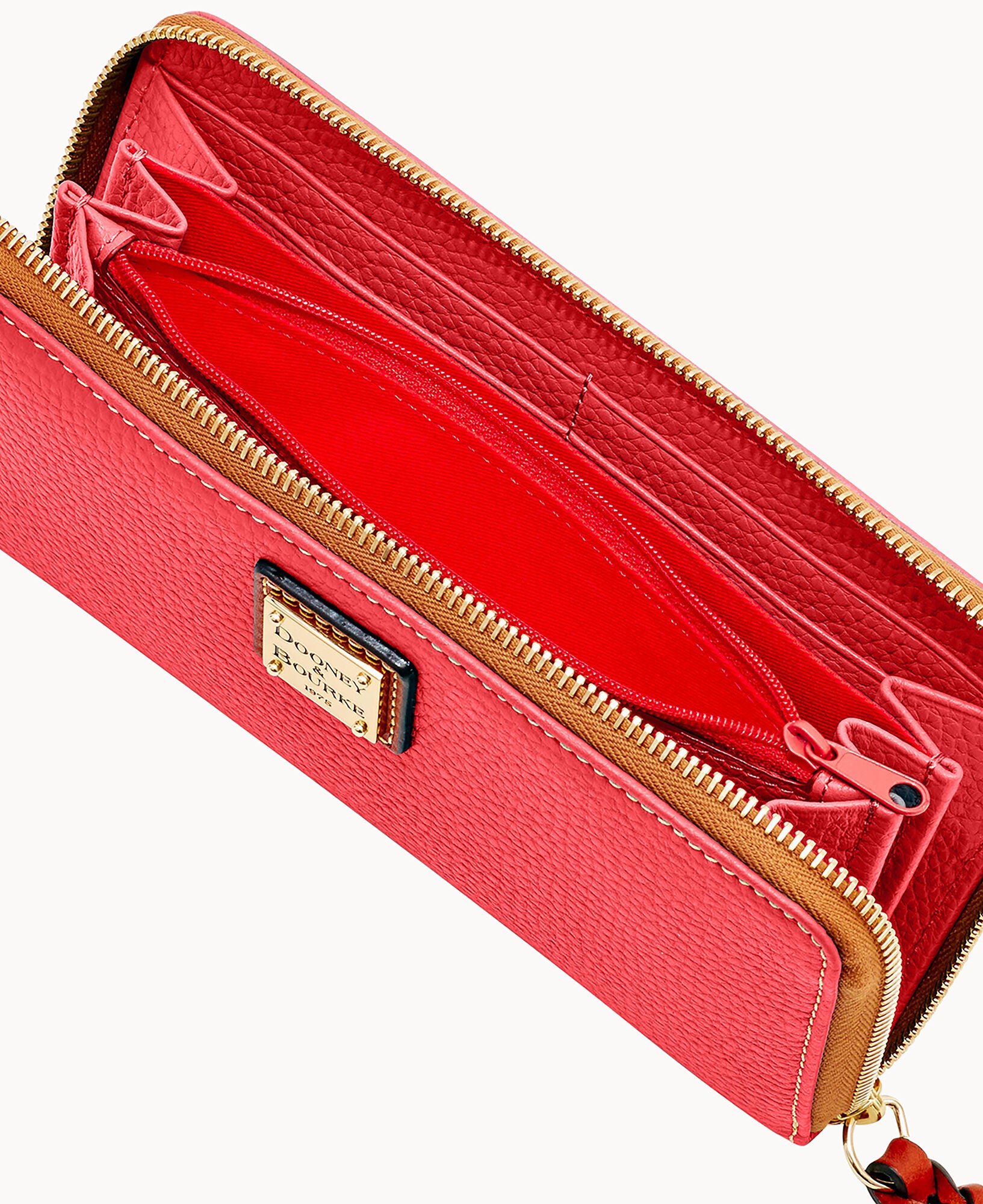 Pebble Grain Large Zip Around Wristlet – ILoveDooney
