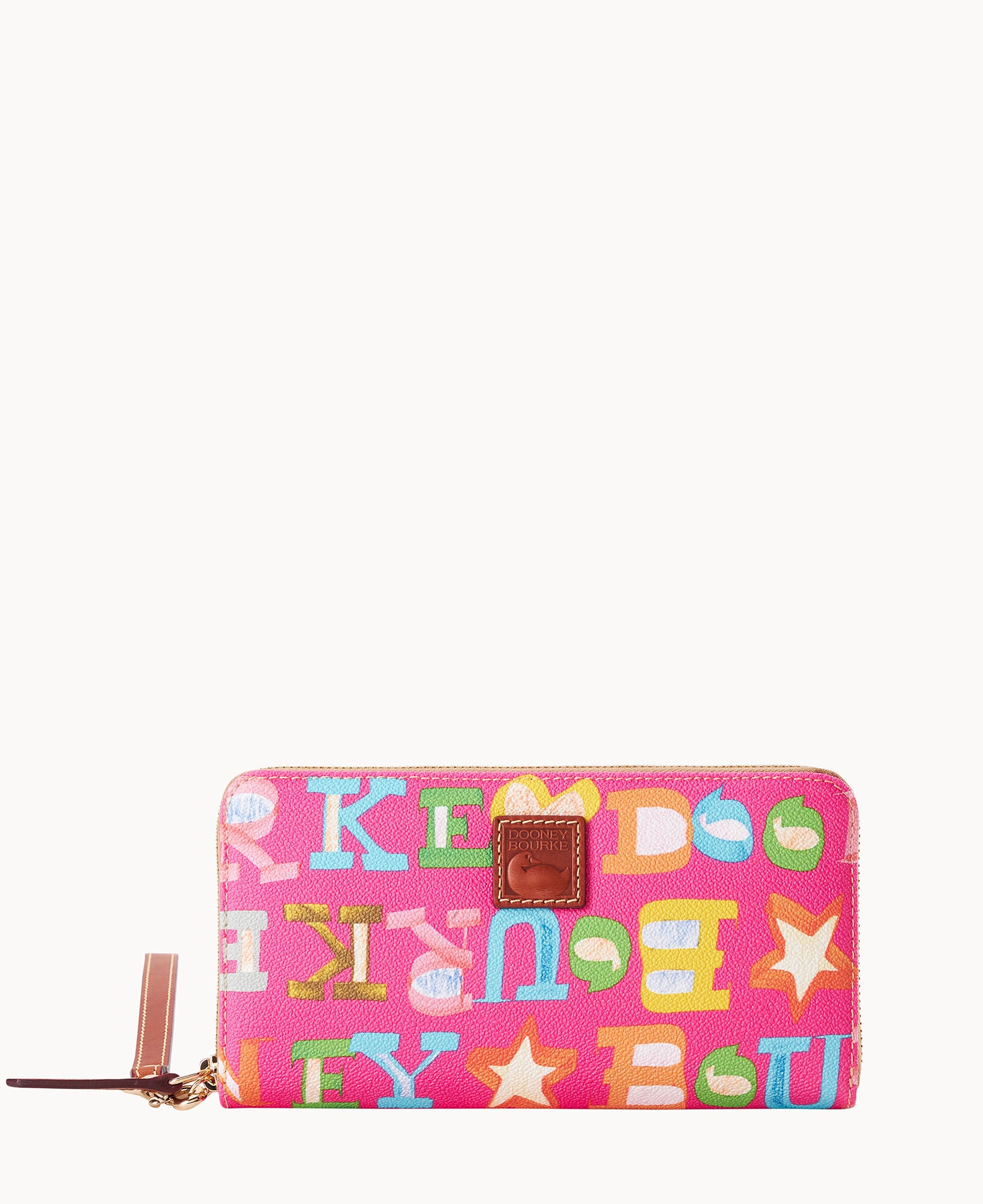 Doodle II Coated Cotton Large Zip Around Wristlet – ILoveDooney
