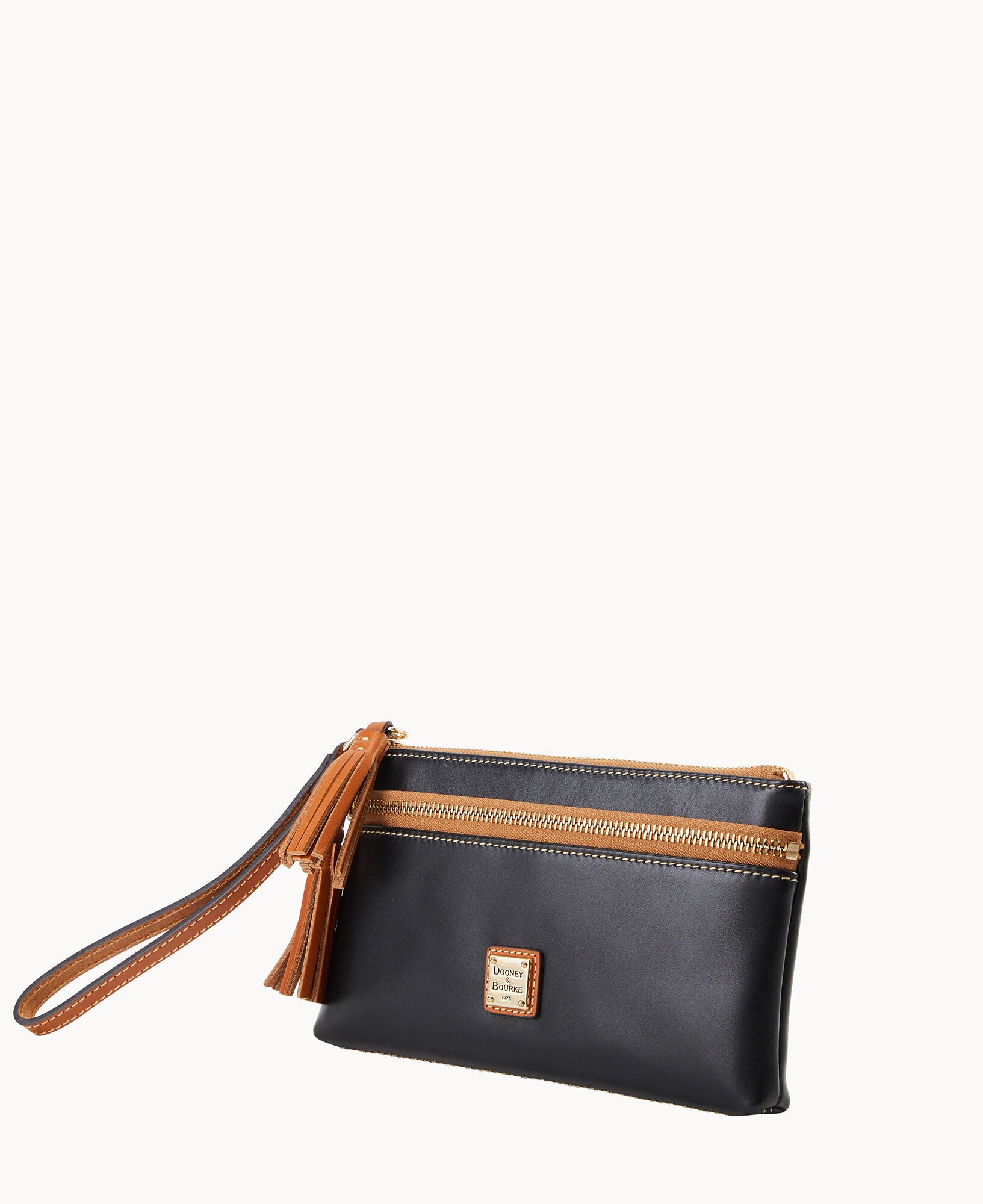 Wexford Leather Double Zip Wristlet – ILoveDooney