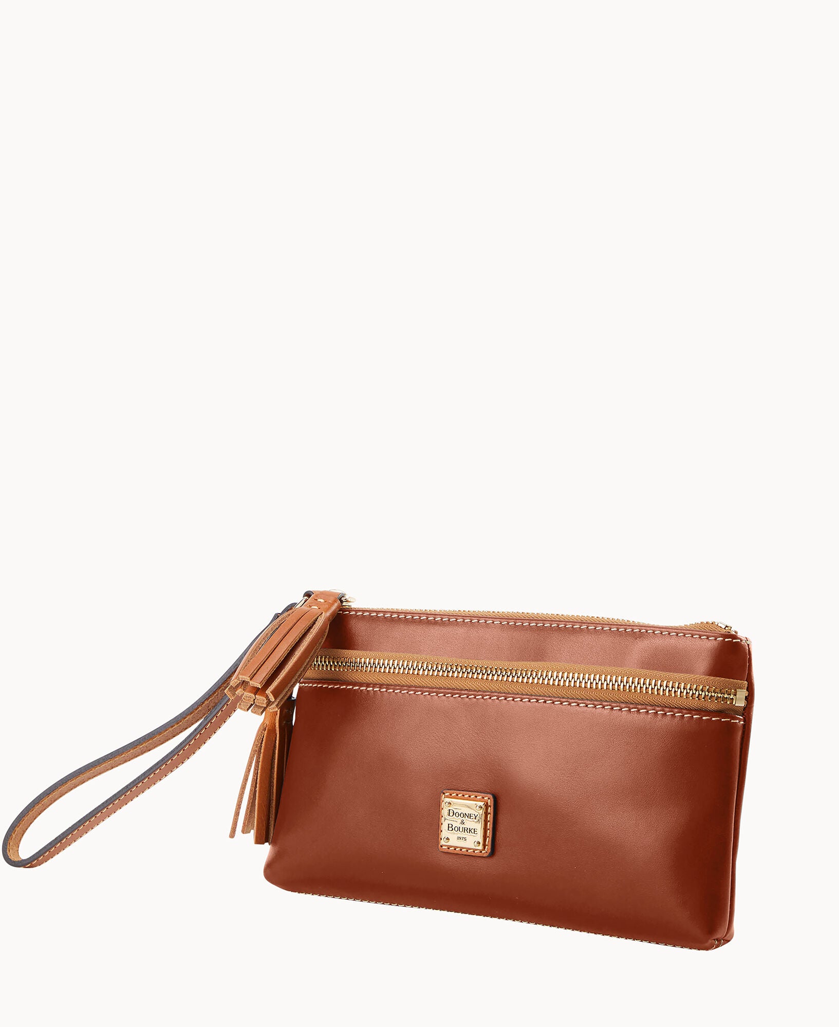 Wexford Leather Double Zip Wristlet – ILoveDooney