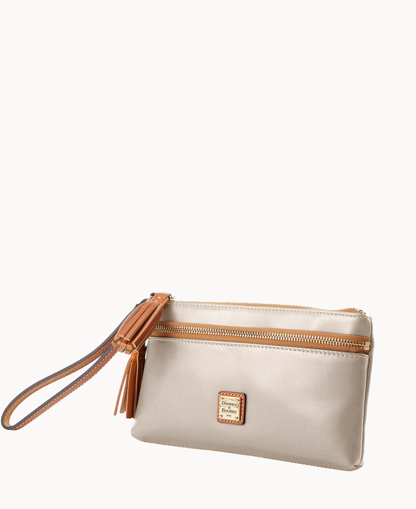 Wexford Leather Double Zip Wristlet – ILoveDooney