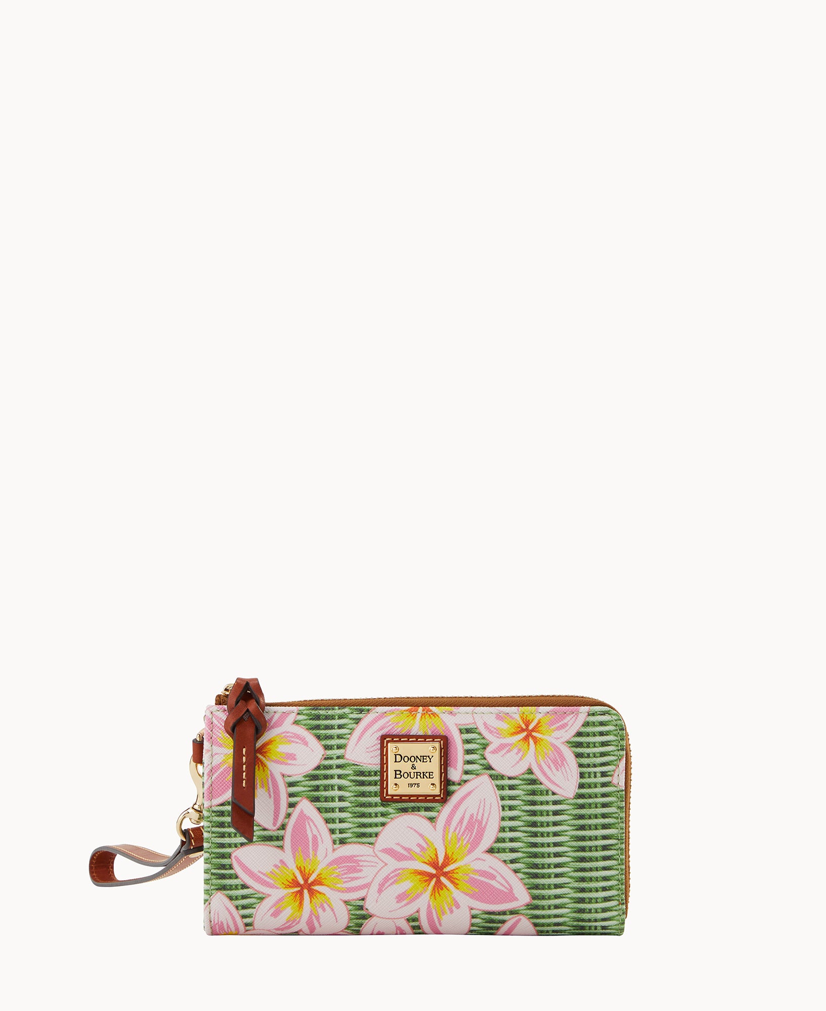 Plumeria Folded Zip Wristlet – ILoveDooney