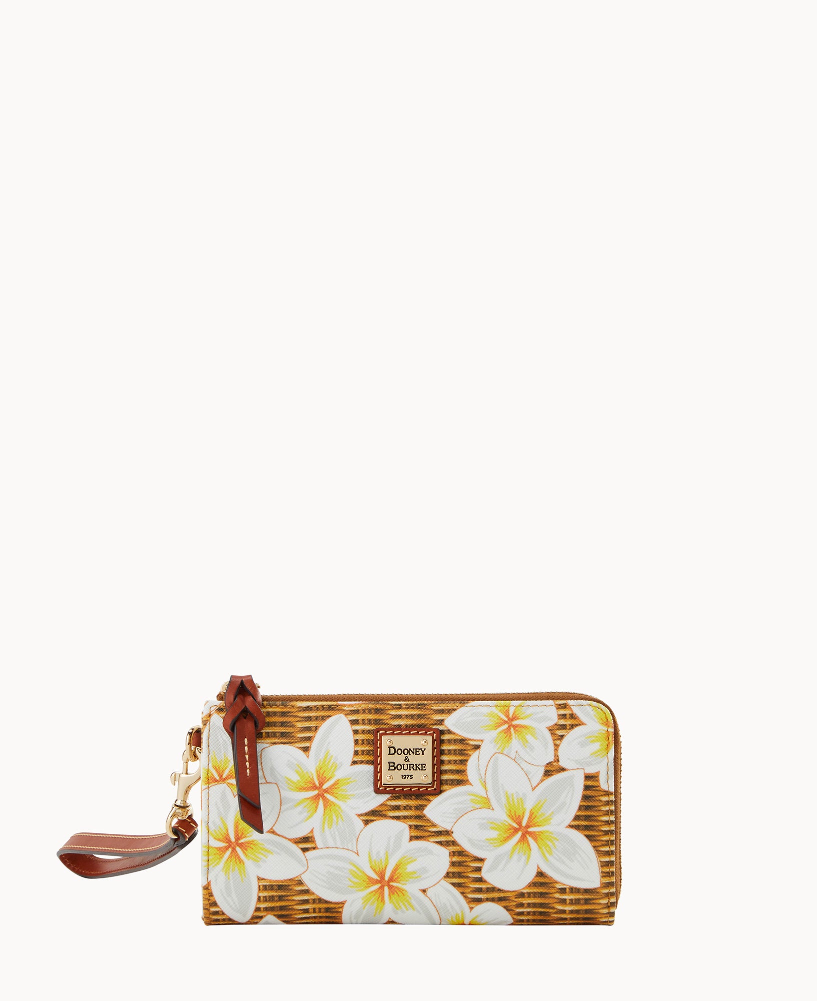Plumeria Folded Zip Wristlet – ILoveDooney