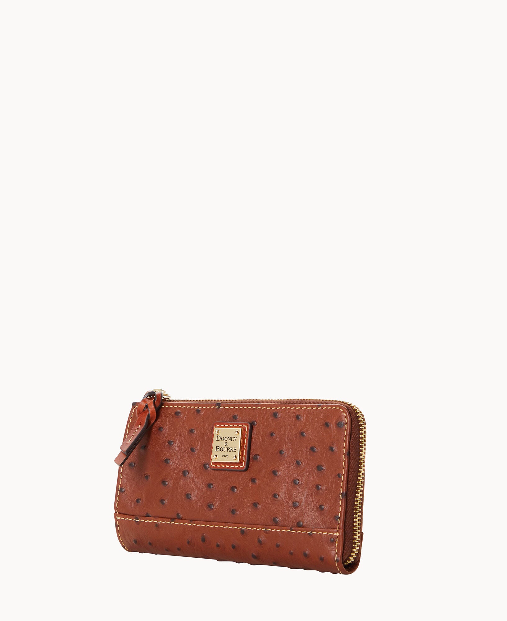 Ostrich Folded Zip Wristlet – ILoveDooney