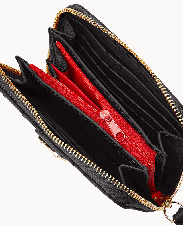 Ostrich Medium Zip Around Wallet
