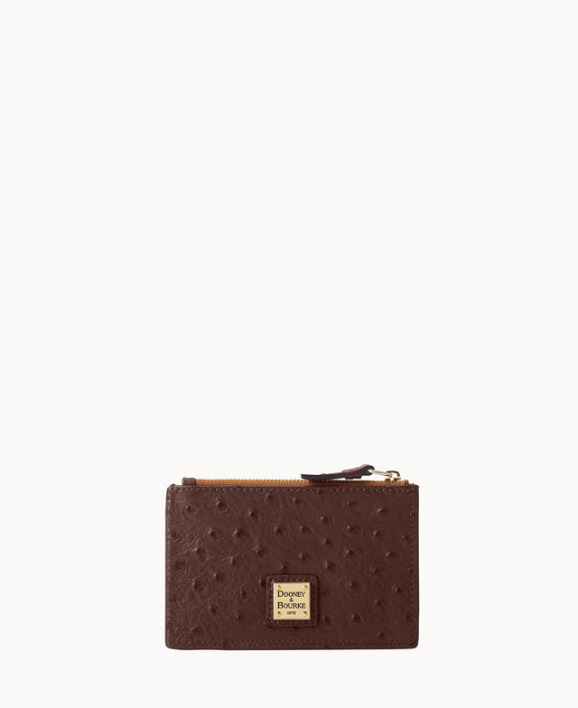 Ostrich Zip Credit Card Wallet 14