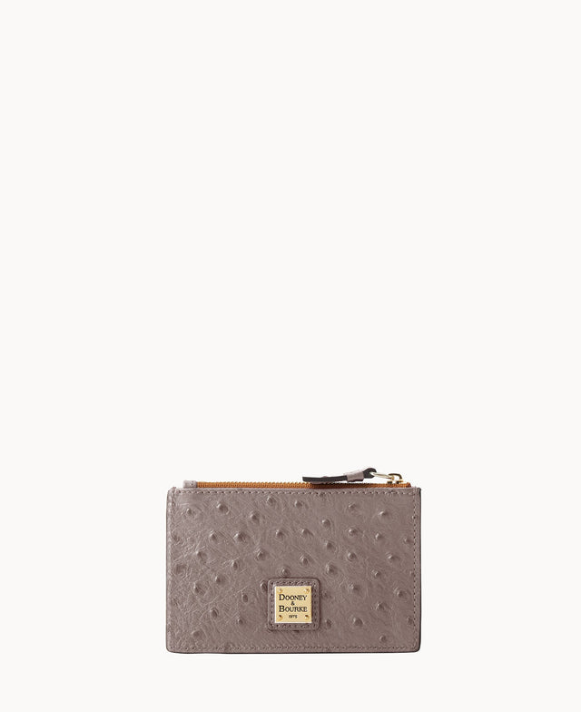 Ostrich Zip Credit Card Wallet 14