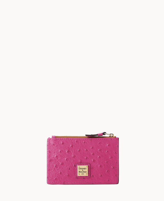 Ostrich Zip Credit Card Wallet 14