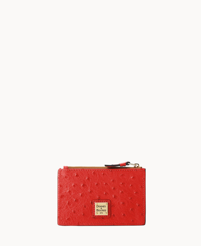 Ostrich Zip Credit Card Wallet 14