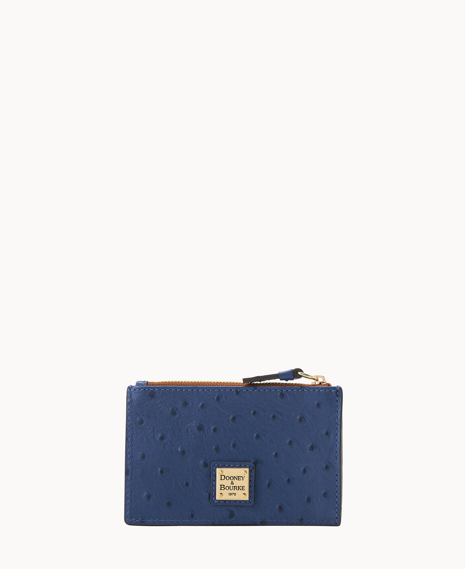 Ostrich Zip Credit Card Case